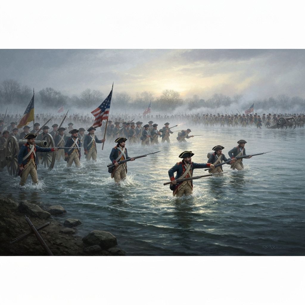 Revolutionary War Battle Scene
